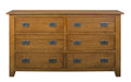 Mission 6 Drawer Dresser - Michael's Cherry - Crafters and Weavers