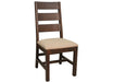 DISCONTINUED Greenview Rustic Brown Dining Chair #1020 - Crafters and Weavers