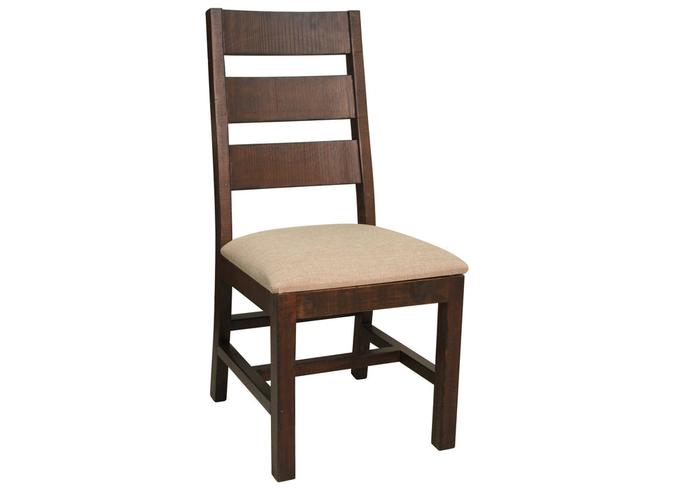 DISCONTINUED Greenview Rustic Brown Dining Chair #1020 - Crafters and Weavers