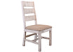 Greenview Double Pedestal Dining Set - 79" Table with 4 Chairs and Bench - Crafters and Weavers