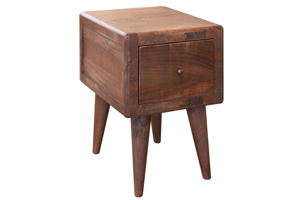 DISCONTINUED Bayshore Mid Century Side Table - Mocha Brown - Crafters and Weavers