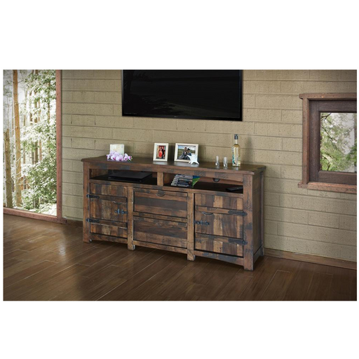 OKD 60 Farmhouse Dresser Chests for Bedroom with 4 Drawers & Sliding Barn  Doors, Rustic Dresser TV Stand, White