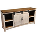 Greenview Sliding Door White Console - 68" - Crafters and Weavers