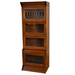 Legacy 4 Stack Barrister Bookcase - Light Brown Walnut - Crafters and Weavers