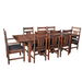 PREORDER Mission Stow Leaf Table with #401 Chair Dining Set - Dark Oak - Crafters and Weavers