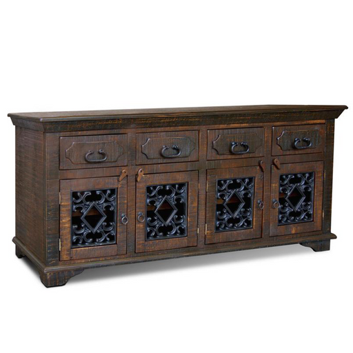 Keystone Solid Wood Console - Crafters and Weavers