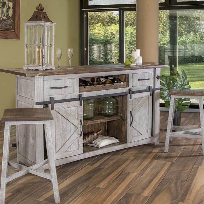 Greenview Distressed Gray 76" Bar Counter - (Options available)