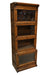 OUT OF STOCK Narrow Barrister Bookcase - Leaded Glass - Crafters and Weavers