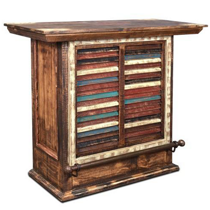 PREORDER La Boca Bar with Wine Storage - 48" - Crafters and Weavers