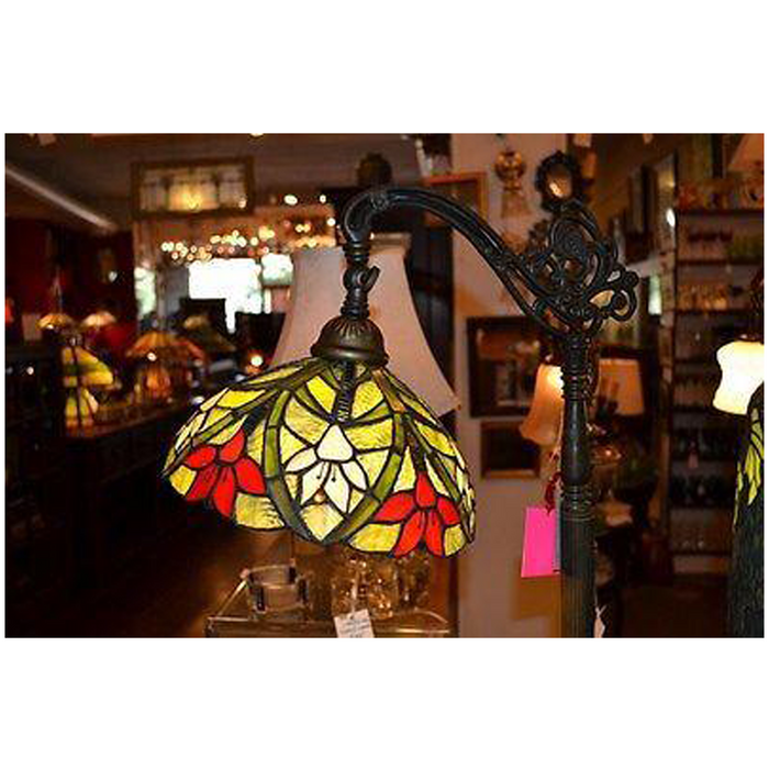 Tiffany style Stained glass Bridge Lamp / Reading Lamp DYL10-21BR - Crafters and Weavers