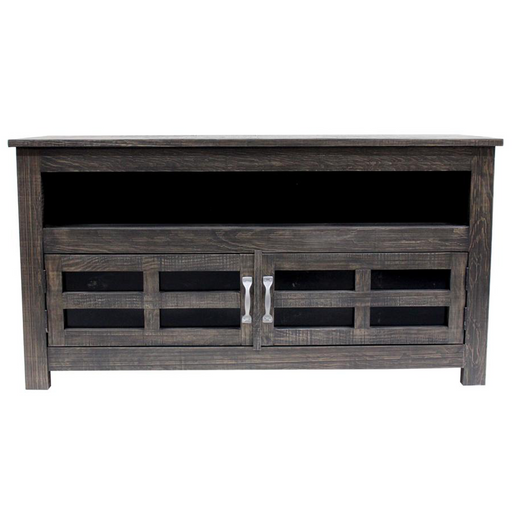 Brooke Glass Door TV Stand - 55" - Crafters and Weavers