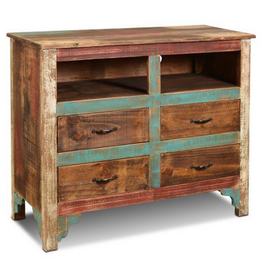 La Boca 4 Drawer TV Stand - Crafters and Weavers
