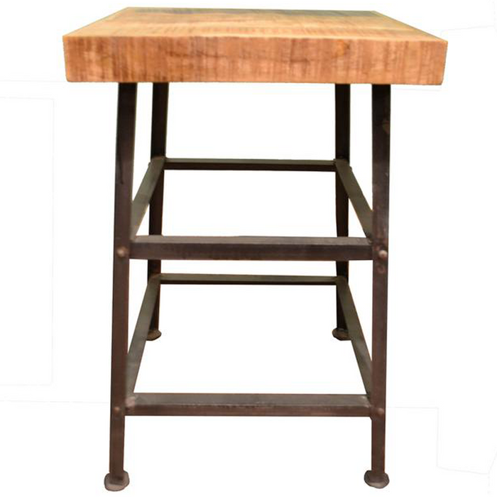 CLOSED Ashland Reclaimed Wood Seat Stool - Crafters and Weavers