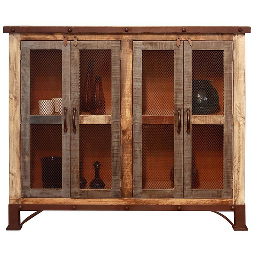 DUPLICATE LISTING Bayshore Loft 4 Door Curio Cabinet - Multi Color - Crafters and Weavers