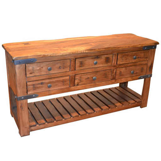 Granville Parota Wood Console - 63" - Crafters and Weavers