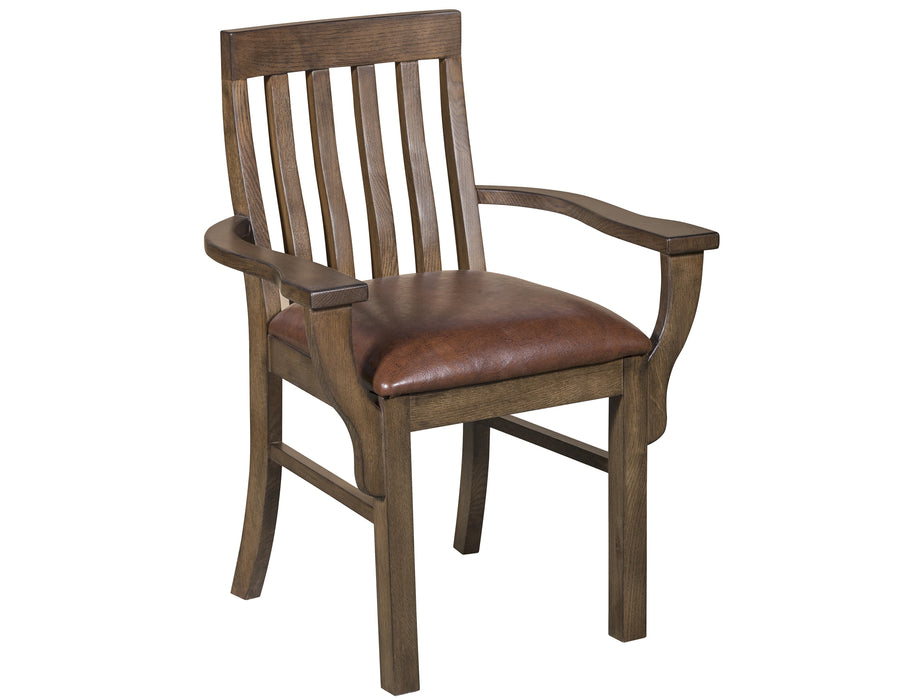 Mission Style Square Leg Dining Table Set with 6 Chairs - Crafters and Weavers
