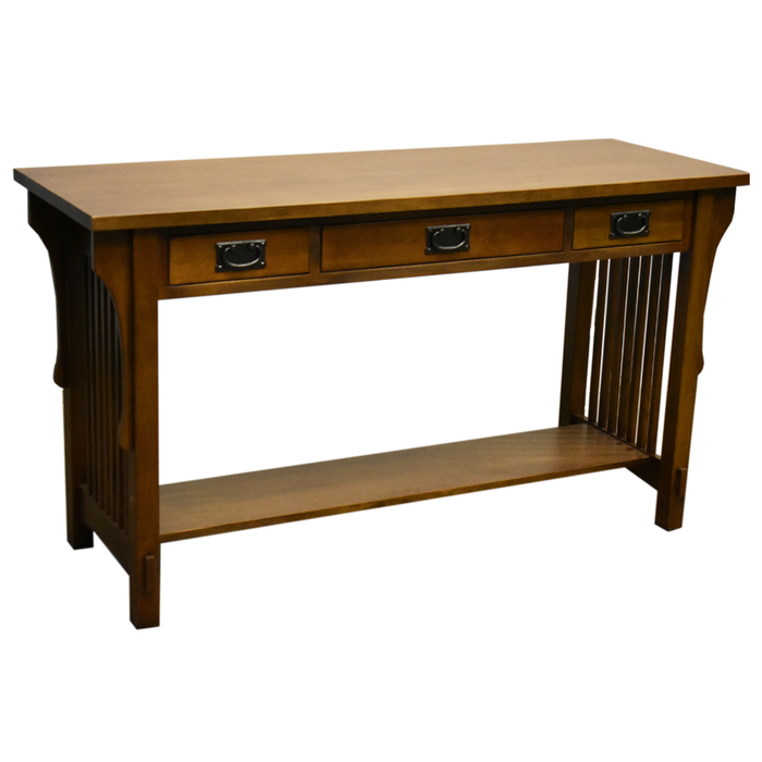 Mission 3 Drawer Crofter Style Console Table - Crafters and Weavers