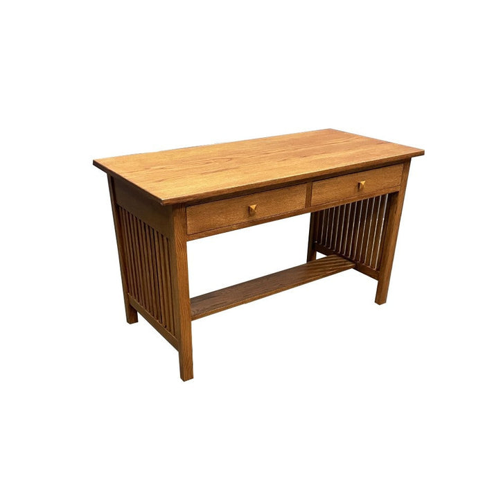 Mission / Arts and Crafts Solid Oak Writing Desk - 50 Inch