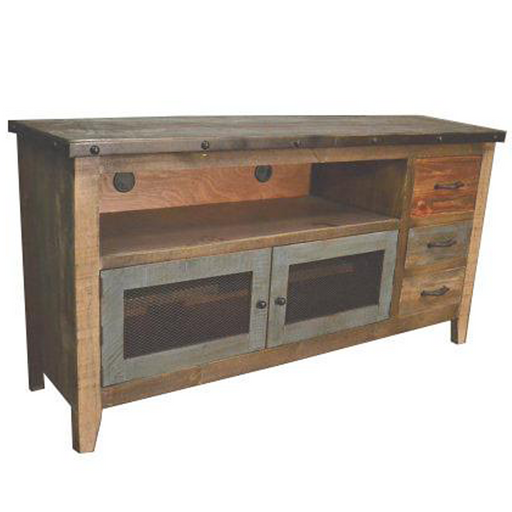 Bayshore Multi-Color TV Stand - 62" - Crafters and Weavers