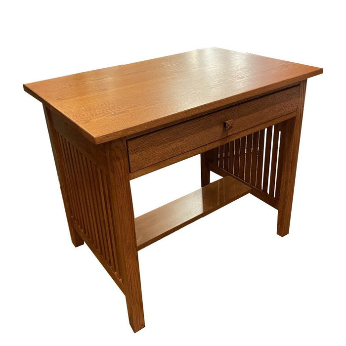 Mission / Arts and Crafts Solid Oak Writing Desk - 36 Inch