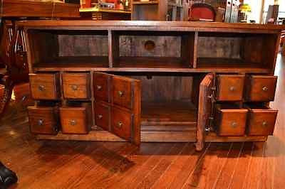 Mahogany 8 Drawer TV Cabinet - 56" - Crafters and Weavers