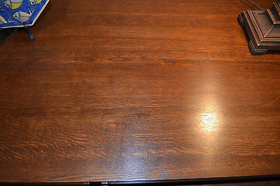 DUPLICATE Mission Oak Library Table Mission Desk - Crafters and Weavers