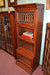 Mahogany 4 Stack 24 inch Wide Barrister Bookcase with Leaded Glass - Crafters and Weavers