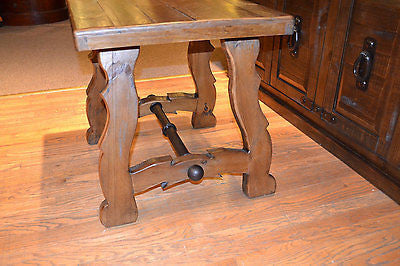 Rustic Reclaimed Solid Wood end table / Side table - Crafters and Weavers