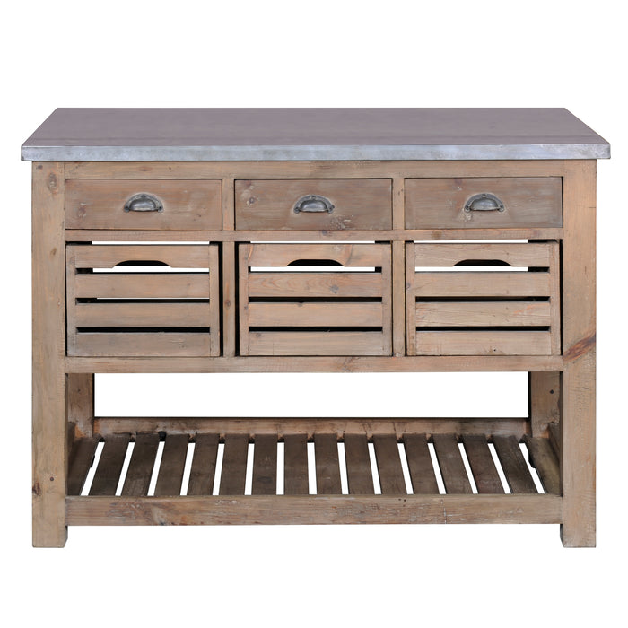 DUPLICATE - MEXICO - Barlow Crate Kitchen Island - Crafters and Weavers