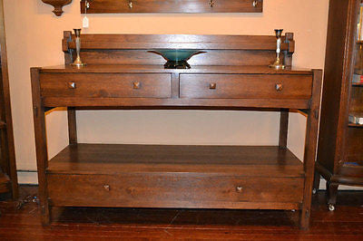 Mission Oak Sideboard / Buffet / Sideboard - 60" - Crafters and Weavers