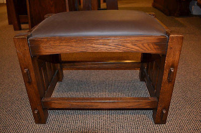 Craftsman / Mission Mortise and Tenon Foot Stool — Crafters and Weavers