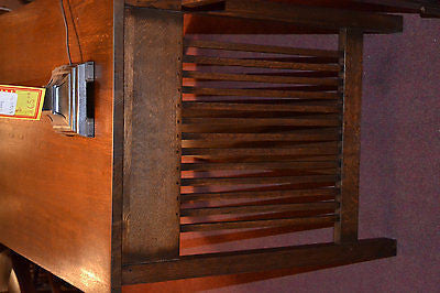 DUPLICATE Mission Oak Library Table Mission Desk - Crafters and Weavers