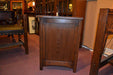 CLOSED Mission 3 Drawer Oak End Table - Crafters and Weavers