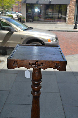 OUT OF STOCK Mission Plant Stand with Decorative Cut Outs - Crafters and Weavers