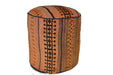 Rug Pouf / Rug Sitting Stool Ottoman made of vintage kilim rug # 26 - Crafters and Weavers
