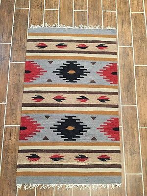 Kil1 3 x 5 Oriental rug / kilim rug - Crafters and Weavers