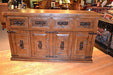 Rustic Reclaimed Solid Wood Buffet / Sideboard / Cabinet - 72" - Crafters and Weavers