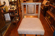 Reclaimed Wood Upholstered Bar Stool - Crafters and Weavers