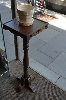 OUT OF STOCK Mission Plant Stand with Decorative Cut Outs - Crafters and Weavers
