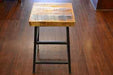 CLOSED Ashland Reclaimed Wood Seat Stool - Crafters and Weavers