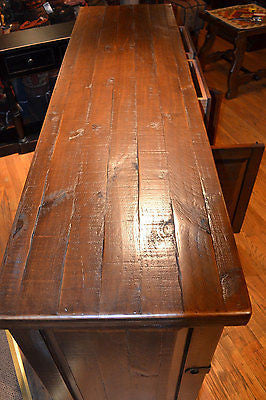 Rustic Reclaimed Solid Wood Buffet / Sideboard / Cabinet - 72" - Crafters and Weavers