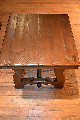 Rustic Reclaimed Solid Wood end table / Side table - Crafters and Weavers