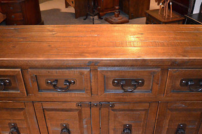 Rustic Reclaimed Solid Wood Buffet / Sideboard / Cabinet - 72" - Crafters and Weavers