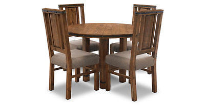Rustic Round Dining Table - Crafters and Weavers