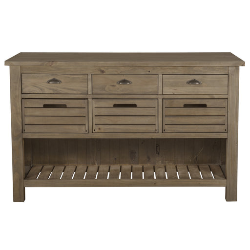 Elmwood Park Kitchen Island with Removable Crates - Crafters and Weavers