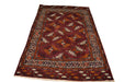 Tribal Balouchi Oriental Rug 4'3"x 6'7" - Crafters and Weavers