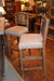 Reclaimed Wood Upholstered Bar Stool - Crafters and Weavers
