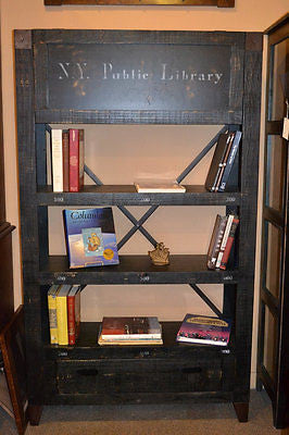 City Bookcase with Hidden Compartment - Crafters and Weavers