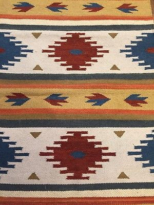 Kil12 3 x 5 Kilim rug - Crafters and Weavers