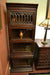 Mahogany 4 Stack 24 inch Wide Barrister Bookcase with Leaded glass - Dark Stain - Crafters and Weavers
